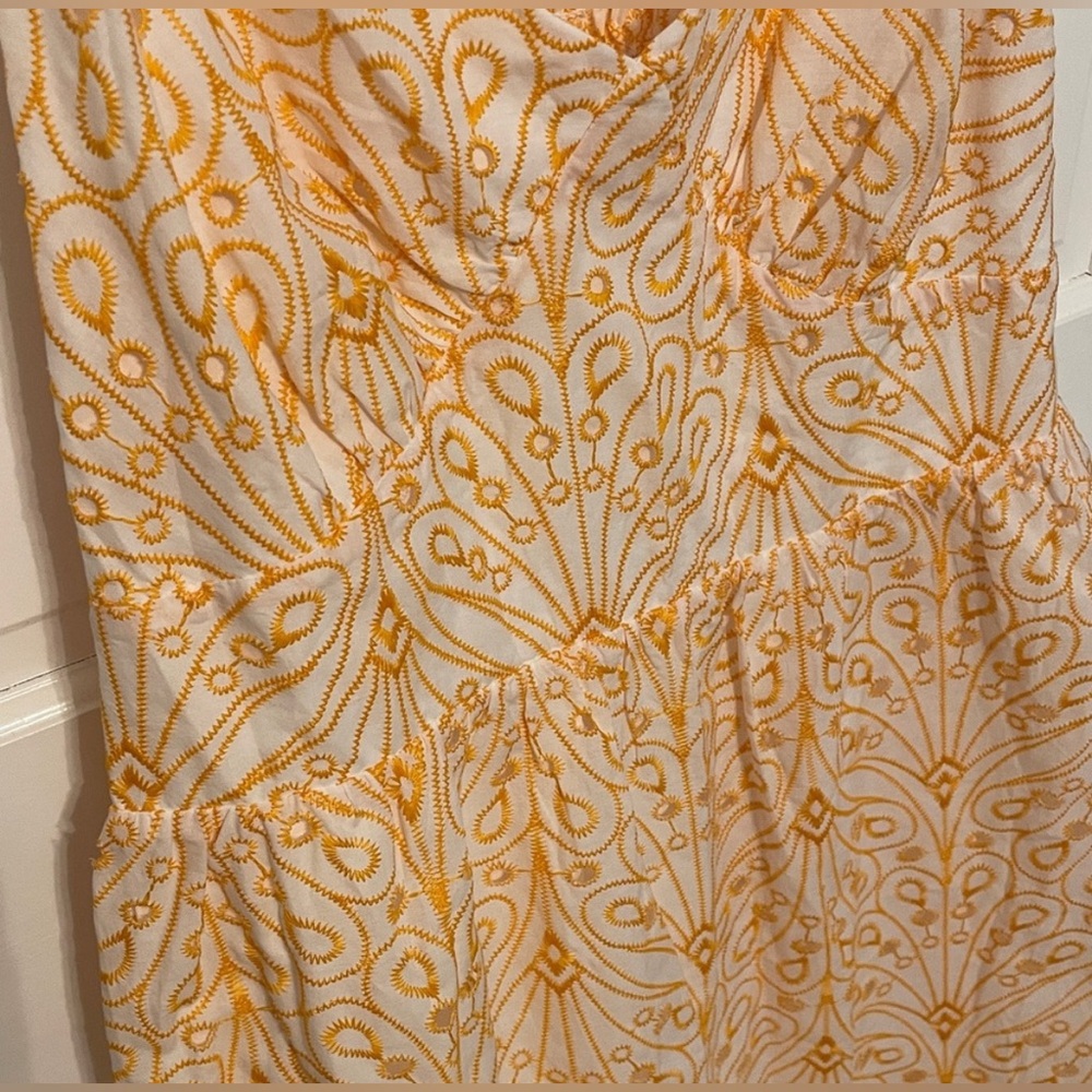LOFT Eyelet Open Back Floral Maxi Dress - Picture 6 of 8